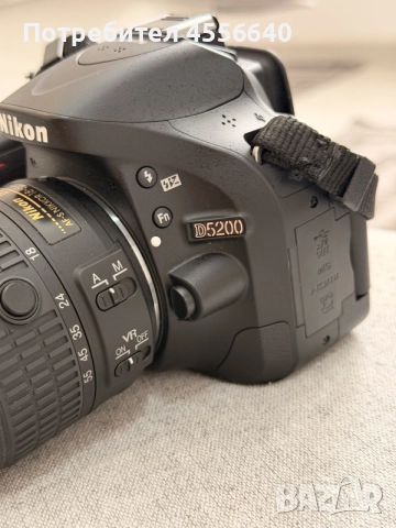 Nikon D5200 + 18-55mm VR | Неразличим от нов (Само на 4 696 кадъра!), снимка 3 - Фотоапарати - 55769407