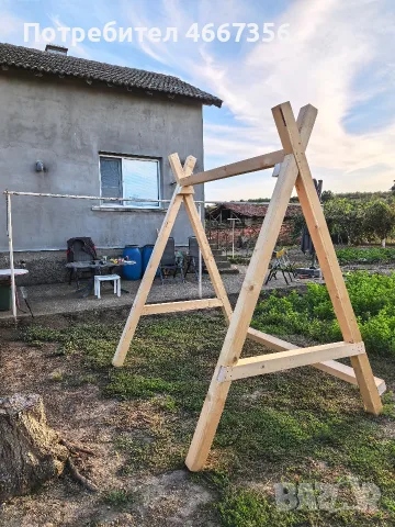 Масивна градинска люлка , снимка 2 - Градински мебели, декорация  - 56215819