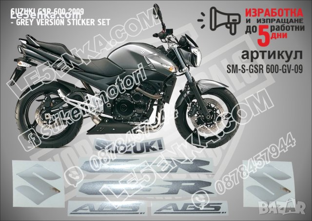 Suzuki GSR 600 2009 Grey Version SM-S-GSR 600-GV-09