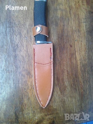 Ловен нож с калъфка, снимка 1 - Ножове - 38825792