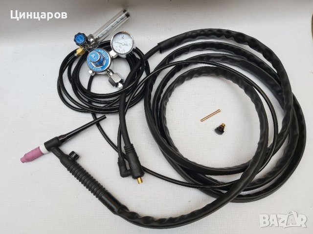 Тиг/Виг шланг,бутилка и регулатор за електрожени аргон, снимка 2 - Други машини и части - 40337348