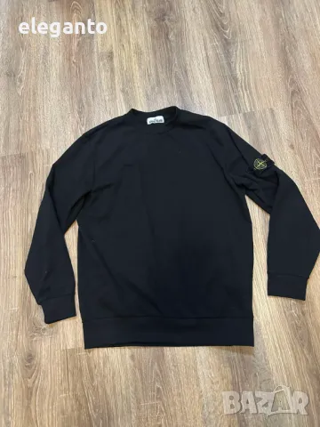 Мъжки суичър Stone Island  Crew Neck Black Sweater Y2K  , L размер , снимка 2 - Спортни дрехи, екипи - 50300079