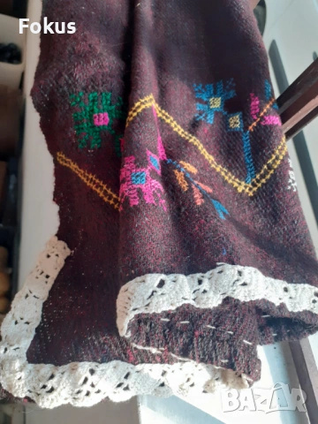 Автентична стара вълнена престилка за народна носия, снимка 5 - Антикварни и старинни предмети - 53295134