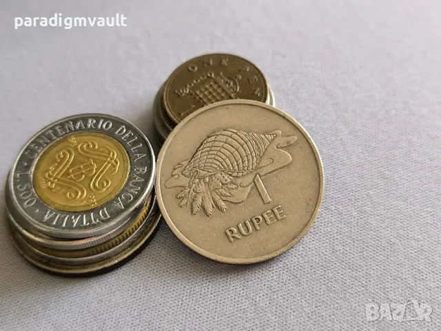 Монета - Сейшели - 1 рупия | 1977г.