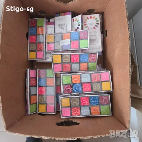 Комплект мастилени тампони за отпечатъци Finger Print Ink Pad – 26 броя (ЛОТ), снимка 2 - Рисуване и оцветяване - 56243037