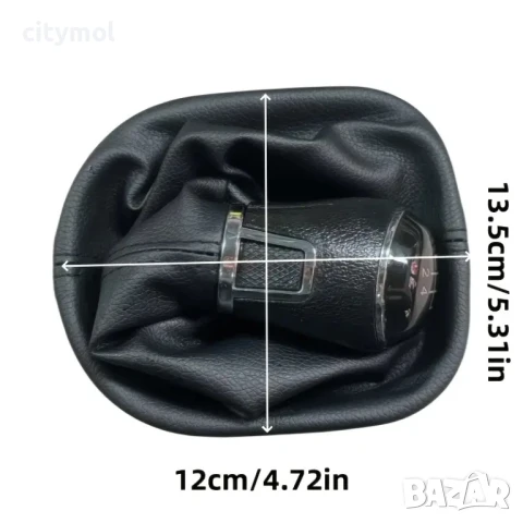 Кожен маншон с топка за скоростен лост за VW Caddy (2004+), Touran (2003-2010) с 5 скорости, снимка 5 - Аксесоари и консумативи - 50565103