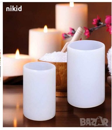 Висок малък голям цилиндър силиконов молд форма калъп за свещи восък гипс сапун смола свещ саксия, снимка 2 - Форми - 32225909