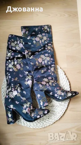  Ботуши на цветя , снимка 6 - Дамски ботуши - 50394075