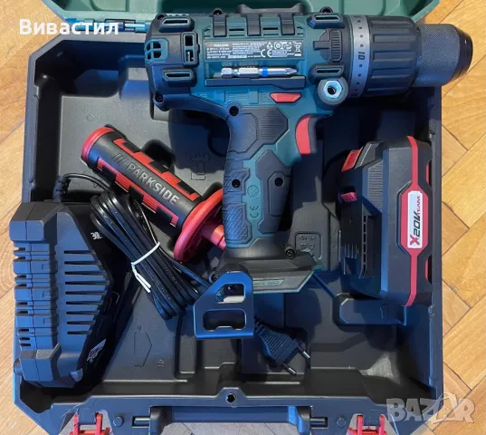 Ударен винтоверт Parkside с две скорости и 20 позиции за определяне силата на завиване и отвиване, снимка 6 - Винтоверти - 49212768