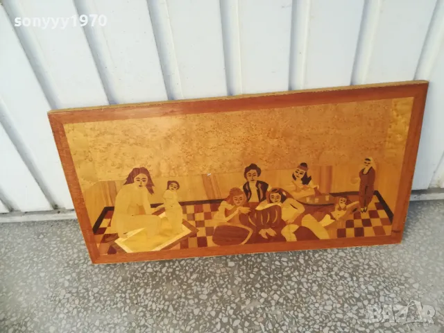 КАРТИНА ДЪРВО-ЕСТЕСТВЕН ФУРНИР 2710240737, снимка 2 - Антикварни и старинни предмети - 47731972
