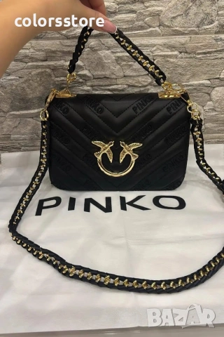 Черна чанта Pink0️⃣/SG171b, снимка 2 - Чанти - 53718036