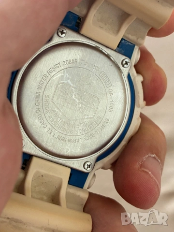 Casio G-Shock GA100B White, снимка 3 - Мъжки - 53747502