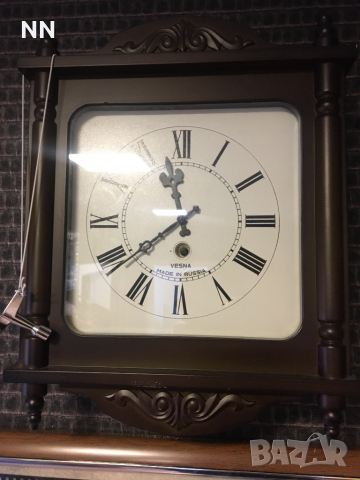 Старинен стенен часовник “VESNA”, снимка 3 - Антикварни и старинни предмети - 36161121