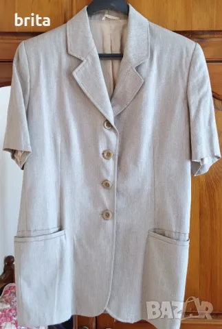 Лятно ленено сако, снимка 12 - Сака - 49234555