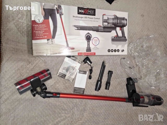 Оригинална немска Безжична/Акумулаторна  Ръчна и Подова Прахосмукачка с Въртяща се Четка, снимка 2 - Прахосмукачки - 51503838