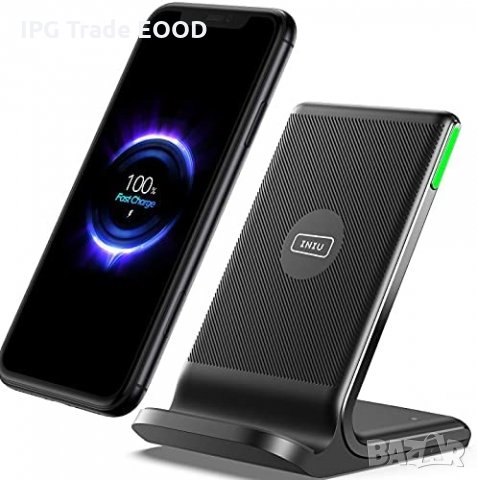 Qi Безжично зарядно до 15W - Samsung,iPhone, Huawei, Xiaomi и др.