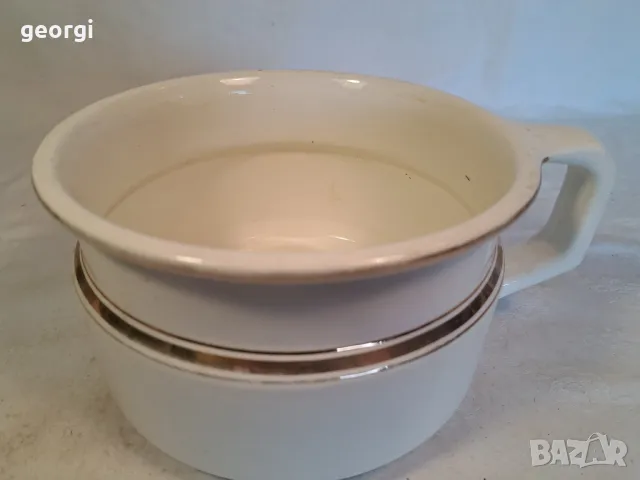 холандско порцеланово гърне със златен кант 6/2, снимка 2 - Антикварни и старинни предмети - 49289691