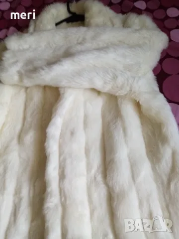 Последно намаление. Екопалто - снежнобяло, снимка 2 - Палта, манта - 39255713