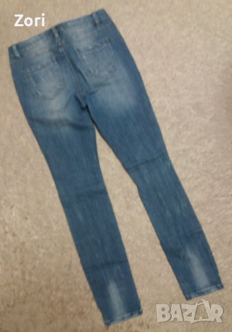 СТРАХОТНИ светлосини накъсани дънки, снимка 2 - Дънки - 39830799