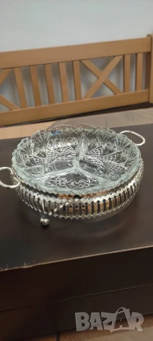 Съд за сервиране с 3 гнезда, снимка 2 - Чинии - 50667975