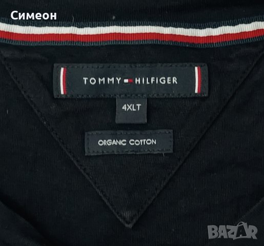 Tommy Hilfiger оригинална тениска 4XL памучна фланелка, снимка 3 - Тениски - 42479428