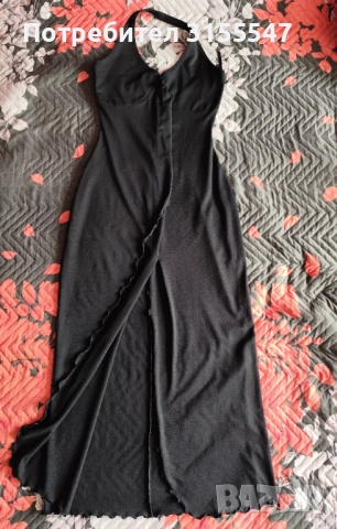 Елегантна черна рокля, снимка 2 - Рокли - 52090963