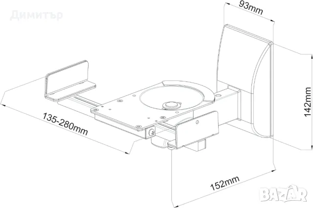 Стенни стойки за колони до 25кг., снимка 8 - Тонколони - 42552939