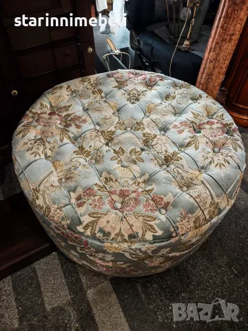 Барокова холна гарнитура комплект с маса и табуретка , снимка 4 - Дивани и мека мебел - 55770424