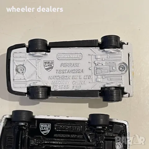 Метални колички Matchbox WORLD CLASS Mercedes 500 SEC, Ferrari Testarossa, Ferrari 308 GTB, Porsche, снимка 8 - Колекции - 50431402