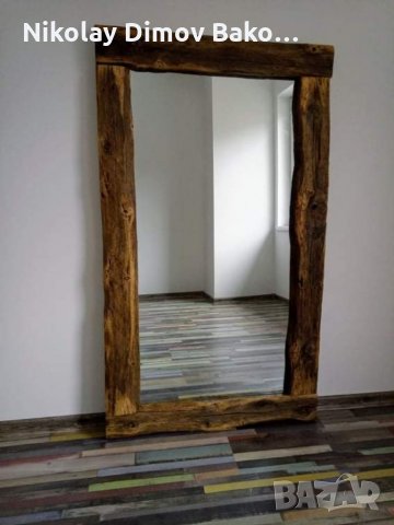 Мебели от рециклирано дърво - огледало с рамка от стари греди, бюра, маси и други , снимка 8 - Огледала - 34217250