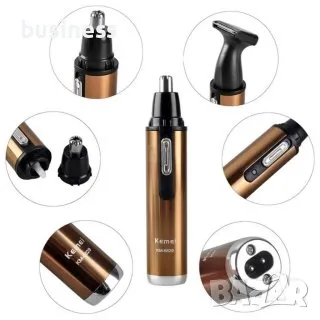 Тример за нос и бакембарди 2в1 Kemei KM-6629, снимка 3 - Мъжка козметика - 49811014