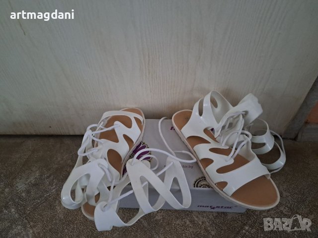 Дамски сандали с връзки , снимка 2 - Сандали - 41354209