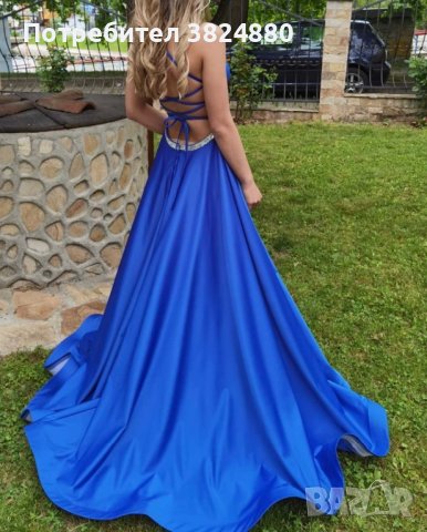Абитуриентска рокля - цвят кралско синьо, снимка 7 - Рокли - 42014661
