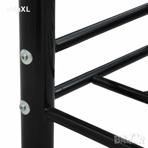 vidaXL Рамка за дневно легло, черна, метал, 90x200 см, снимка 7 - Спални и легла - 56146542