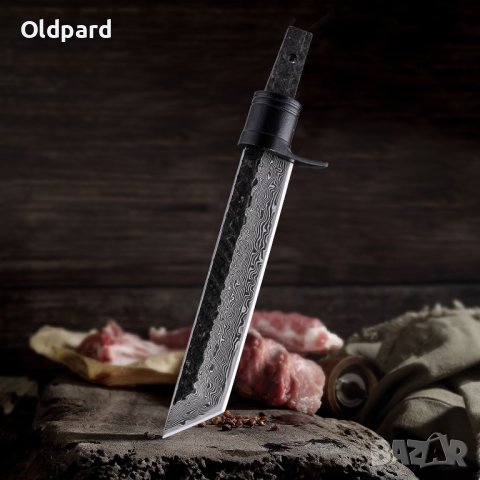 Висококачествено дамаско (Tanto) острие T10A за монтиране на нож + гарда, снимка 1 - Ножове - 41828207