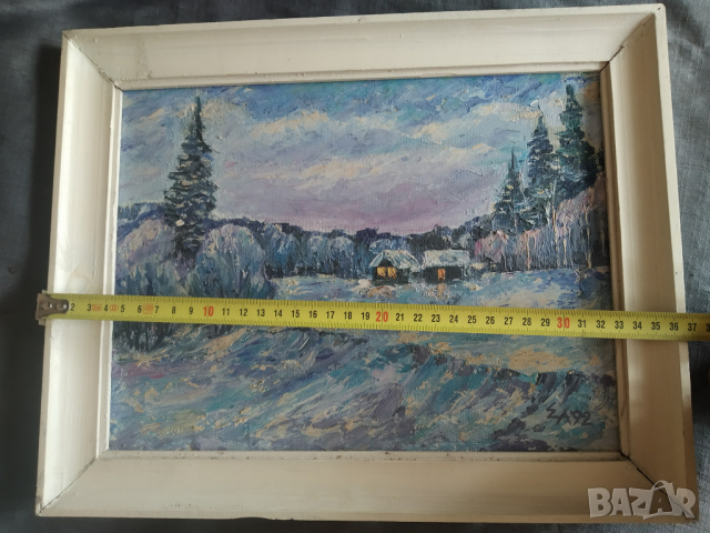 картина-зимен пейзаж, снимка 5 - Картини - 36482181