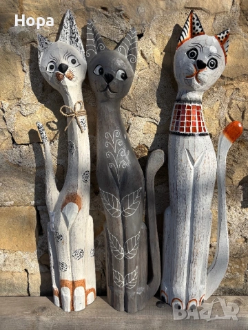 Котка от дърво . Намалени с дефект !, снимка 9 - Статуетки - 49138439