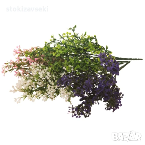 Изкуствена зелена клонка за декорация, 4 цвята, снимка 1