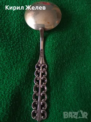 СТАРА НЕМСКА АЖУРНА КОЛЕКЦИОНЕРСКА ДЕСЕРТНА СРЕБЪРНА ЛЪЖИЧКА СРЕБРО 800 ПРОБА 43006, снимка 17 - Колекции - 44372832