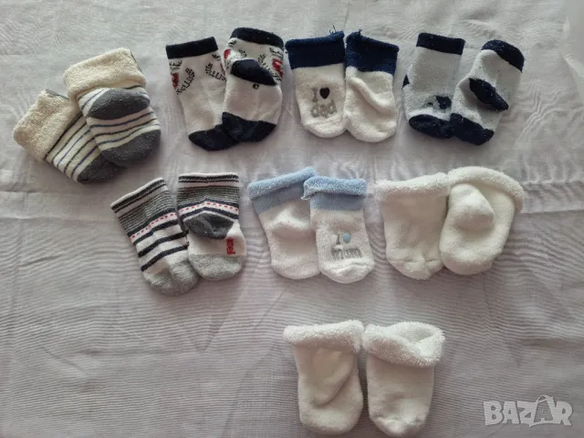 Чорапки за бебе.Размер 0-3м,3-6м , снимка 2 - Бебешки чорапи - 49686263
