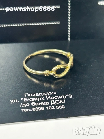 Златен пръстен 14К - 1,21 гр , снимка 4 - Пръстени - 53797145