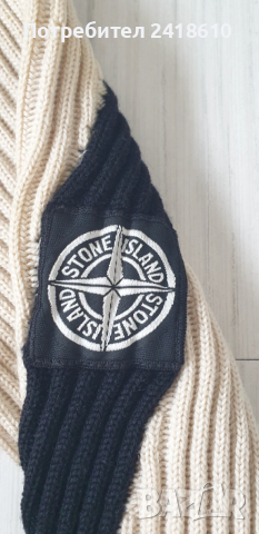 Stone Island Ribbed Wool Mens Size L - XL  ОРИГИНАЛ! Мъжки Пуловер!, снимка 9 - Пуловери - 53284909
