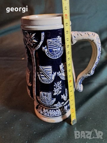 немска колекционерска халба за бира 29/6, снимка 10 - Антикварни и старинни предмети - 52809084