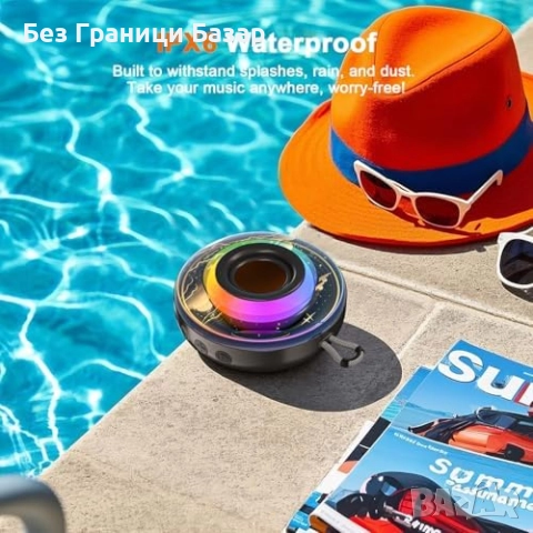 Нова Мини Bluetooth тонколона с RGB светлини и дълъг живот на батерията, снимка 3 - Bluetooth тонколони - 52772768