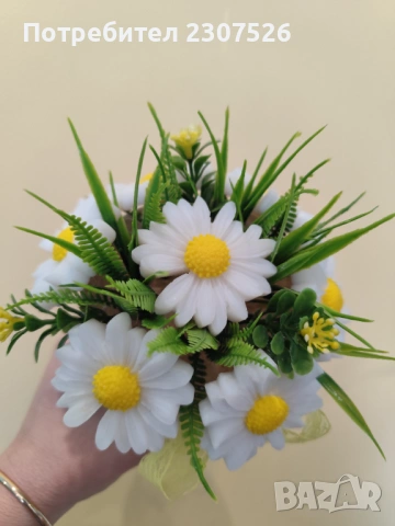 Маргаритки , снимка 3 - Декорация за дома - 53497344