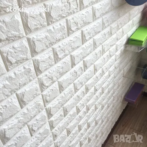 Декоративен 3D тухлен тапет за стени от PE пяна 77х70 см., снимка 1