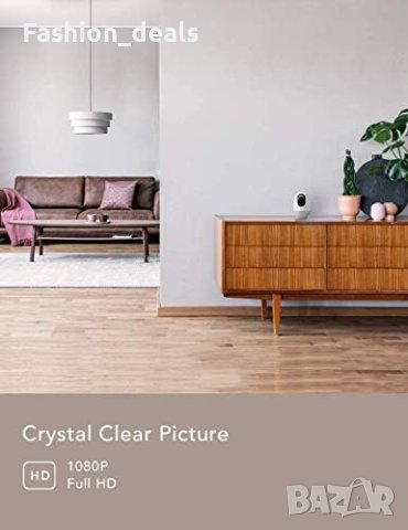 Нов 1080P HD Wi-Fi Монитор за Бебе с 360° Нощно Виждане 10м, снимка 7 - Друга електроника - 42728499