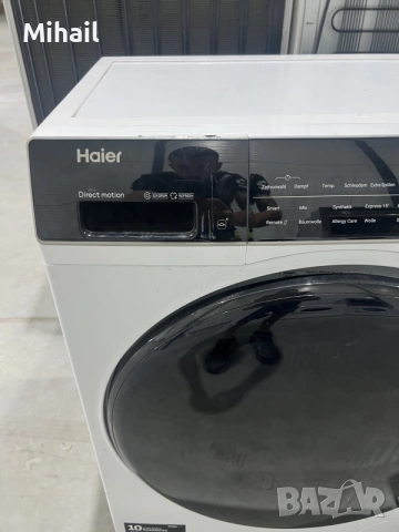 Пералня Haier Direct Motion – 9кг / 1400 об. – Инверторен мотор – Перфектна, снимка 2 - Перални - 55896702