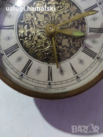 Стар немски настолен часовник, снимка 2 - Антикварни и старинни предмети - 53297386