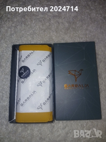 НОВО! Луксозно портмоне Garbalia естествена кожа цвят горчица, снимка 6 - Портфейли, портмонета - 52496392